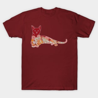 Elegant Relaxing Cat T-Shirt